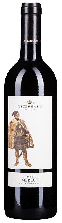 červené víno esterházy merlot